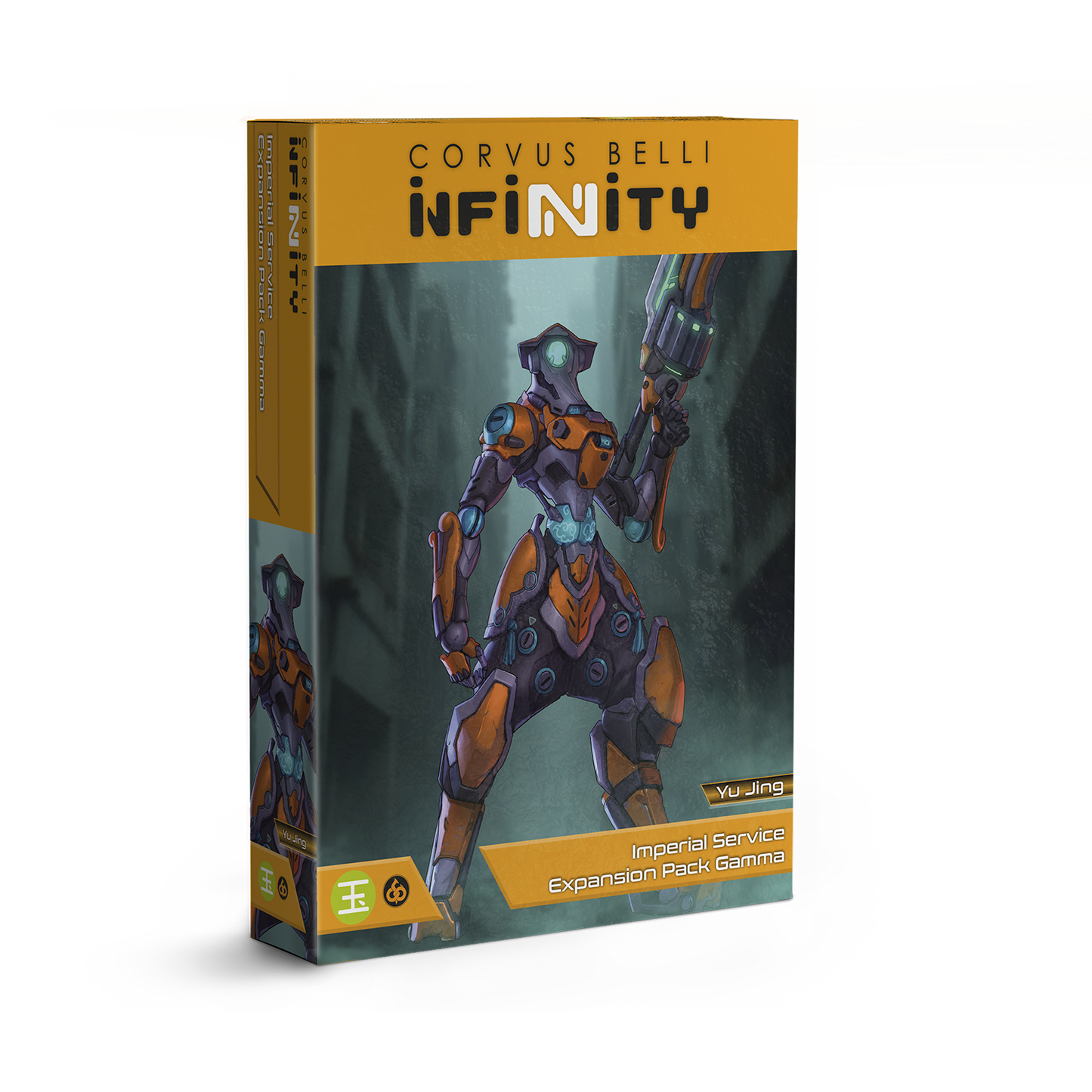 Box for Corvus Belli Infinity game expansion pack on a white background