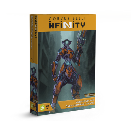 Box for Corvus Belli Infinity game expansion pack on a white background