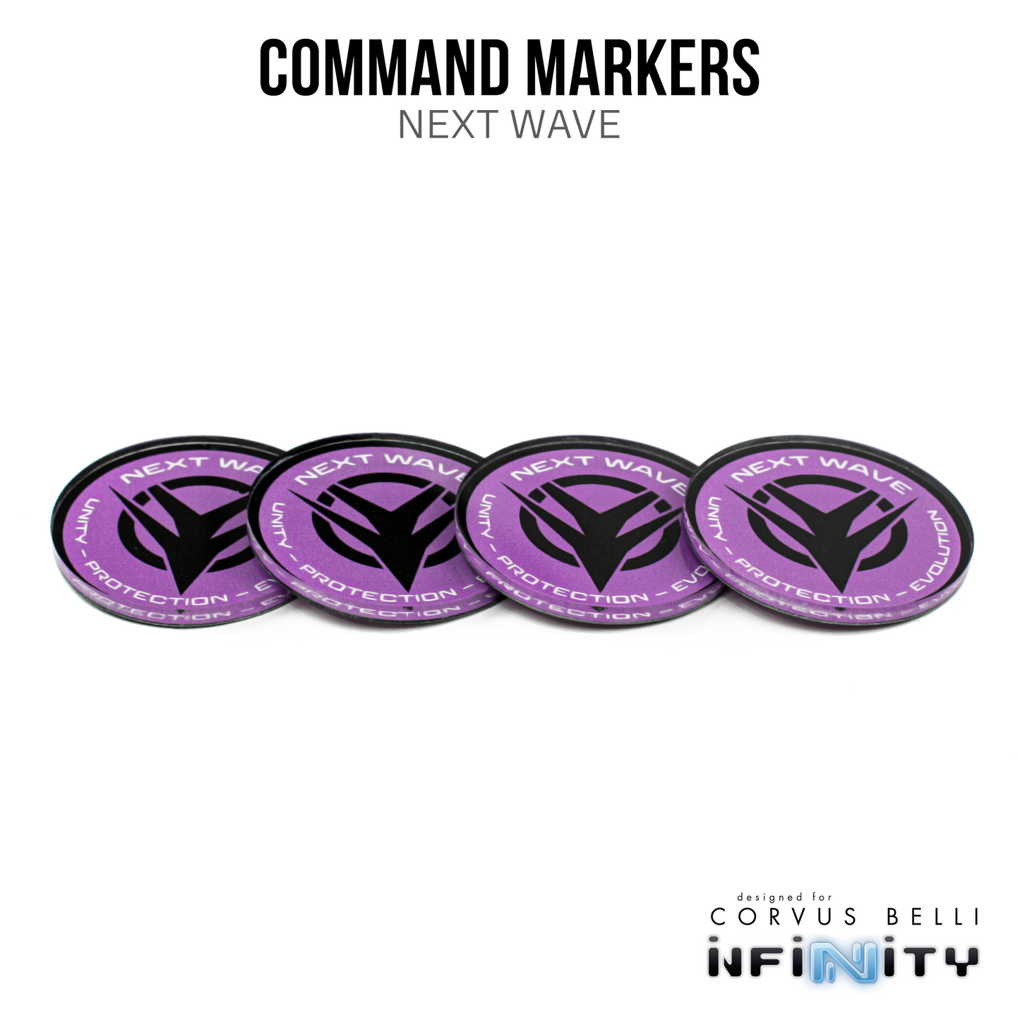 Next Wave Command Tokens (4 pc.) (NOVEMBER PRE-ORDER)