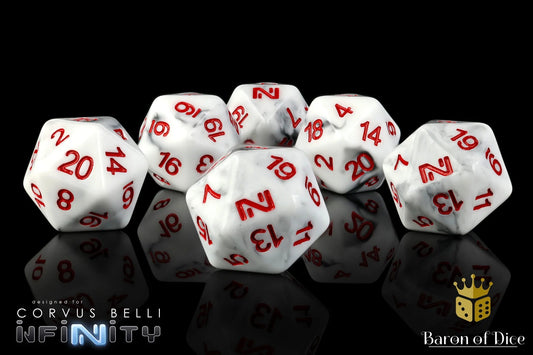 INFINITY: N4, MARBLED, DICE SET