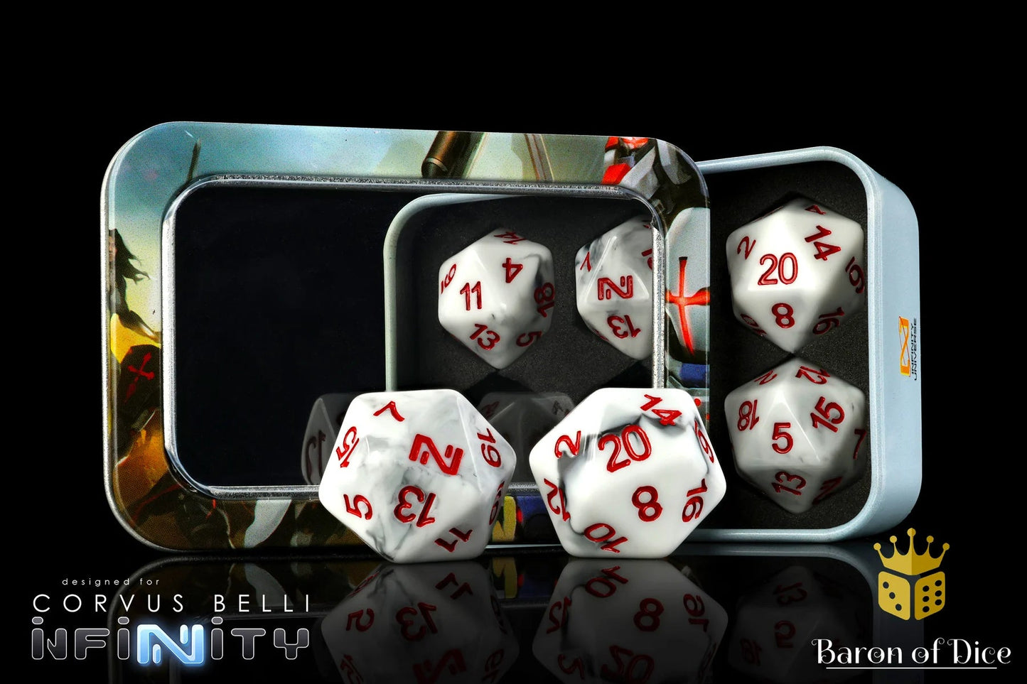 INFINITY: N4, MARBLED, DICE SET
