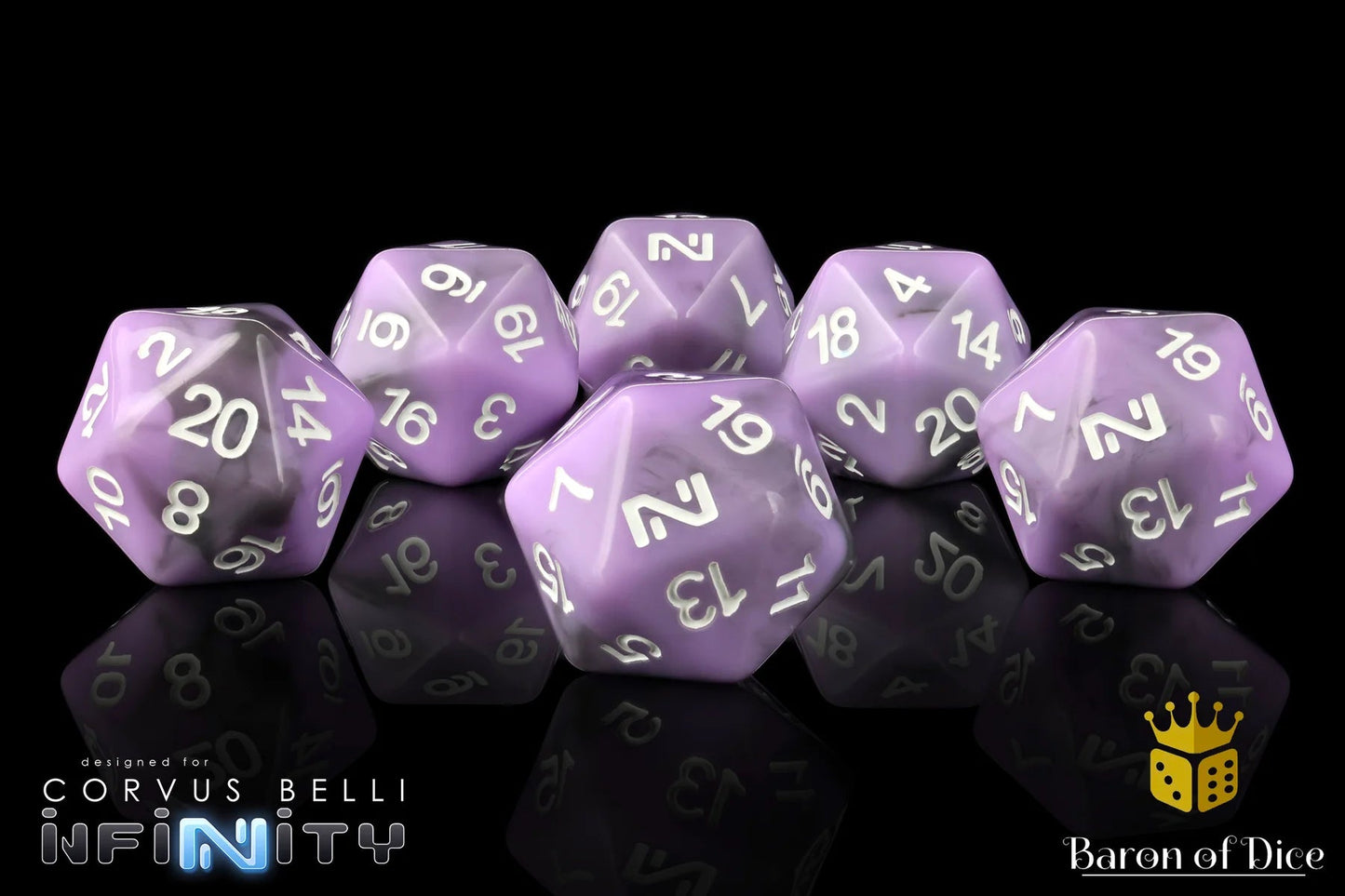 INFINITY: N4, PURPLE, DICE SET