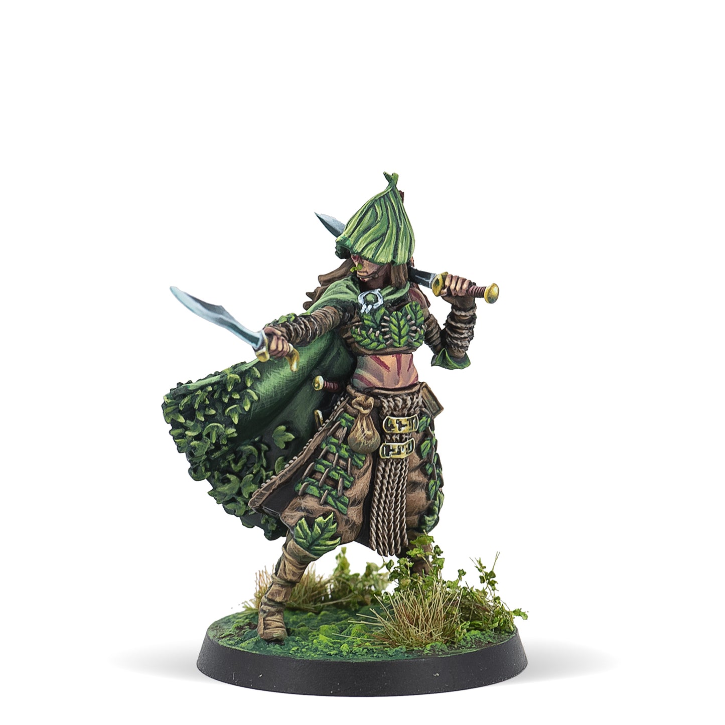 elf warrior dressed in camouflage.