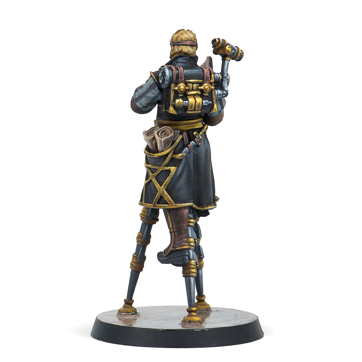 Rear view of strategos miniature