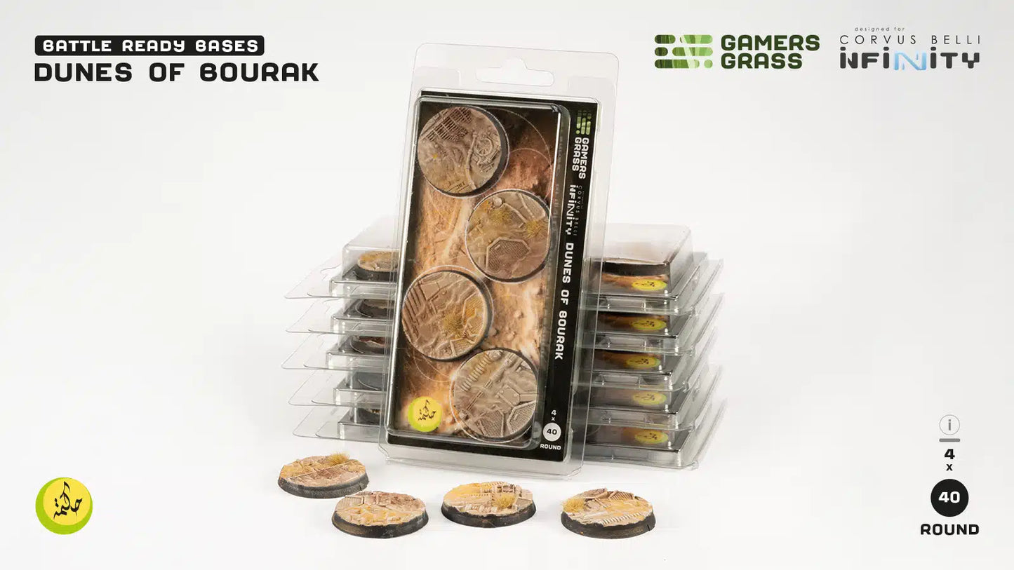 Dunes of Bourak Bases, Round 40mm (x4)