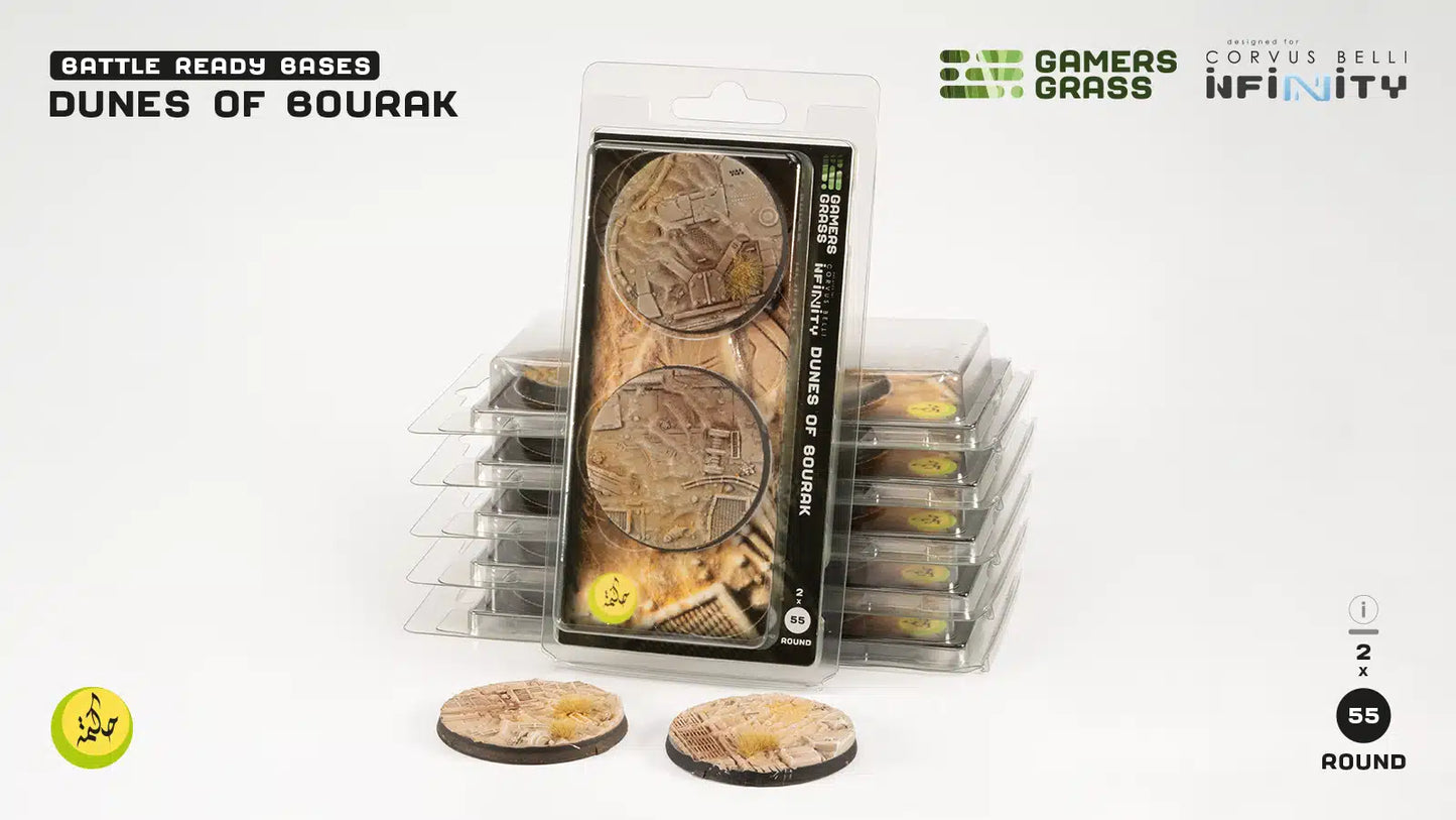 Dunes of Bourak Bases, Round 55mm (x2)