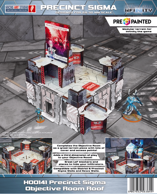 Precinct Sigma Objective Room Roof (1) PREPAINTED (grey)