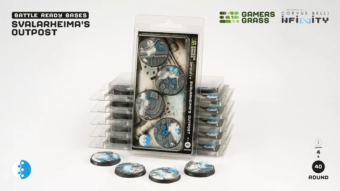 Svalarheima’s Outpost Bases, Round 40mm (x4)