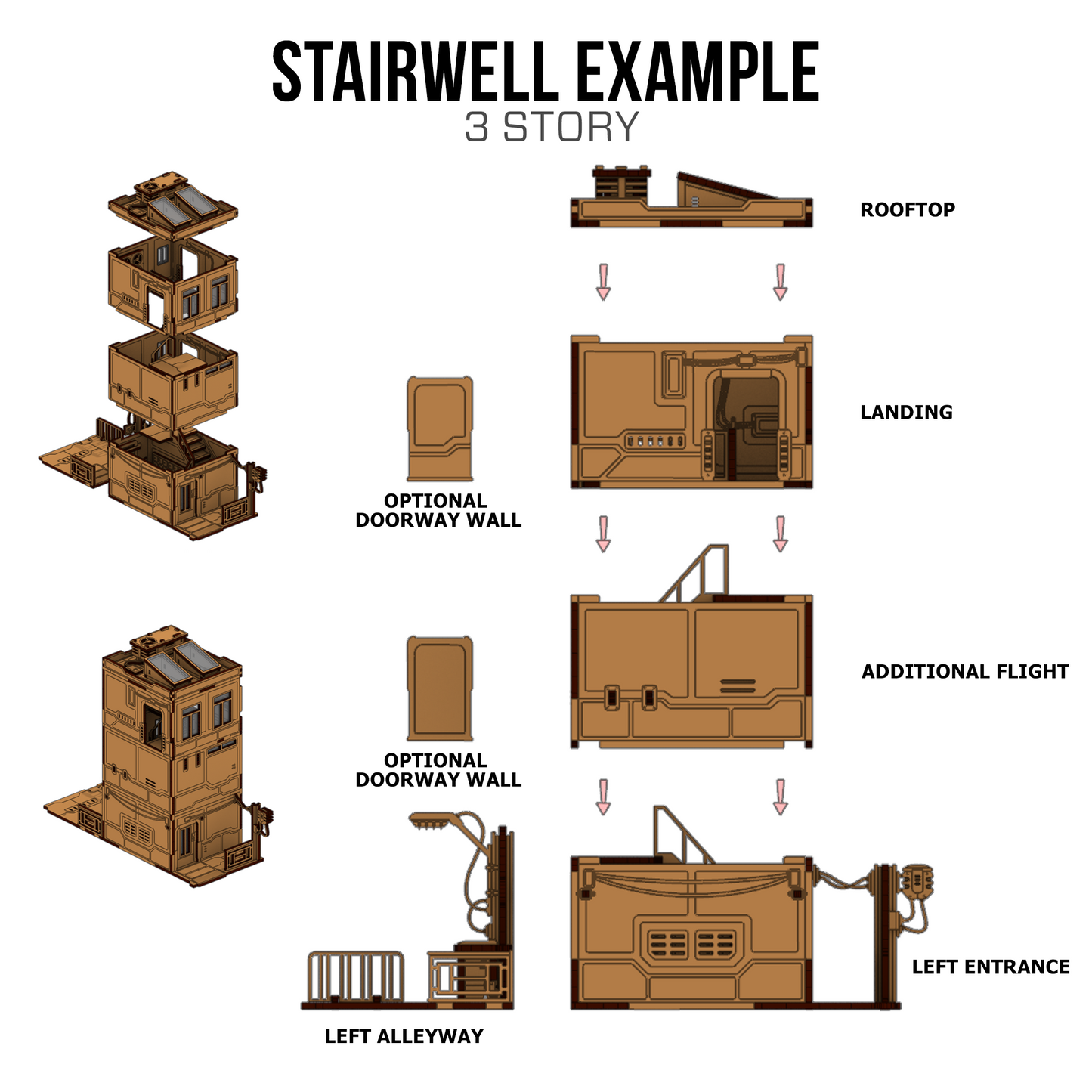 Xiguan Stacks - Stairwell Builder