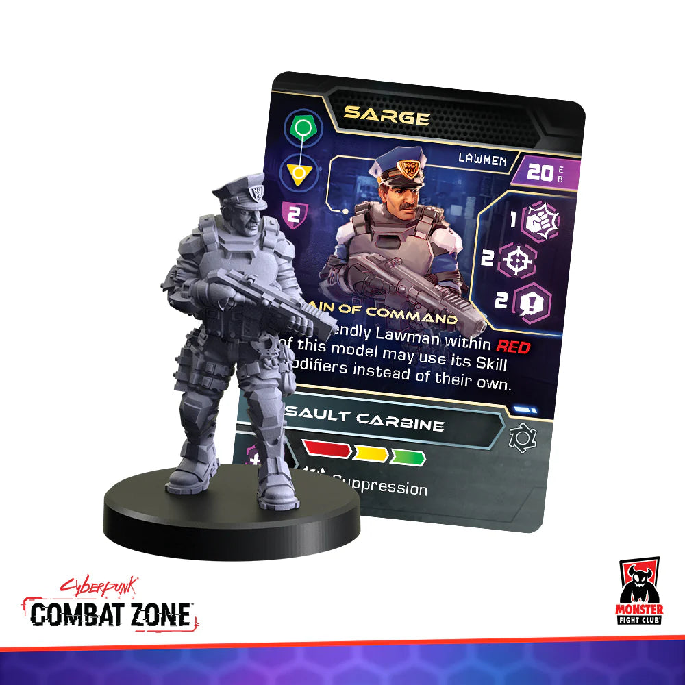 CYBERPUNK RED:COMBAT ZONE Lawmen Faction Starter Box