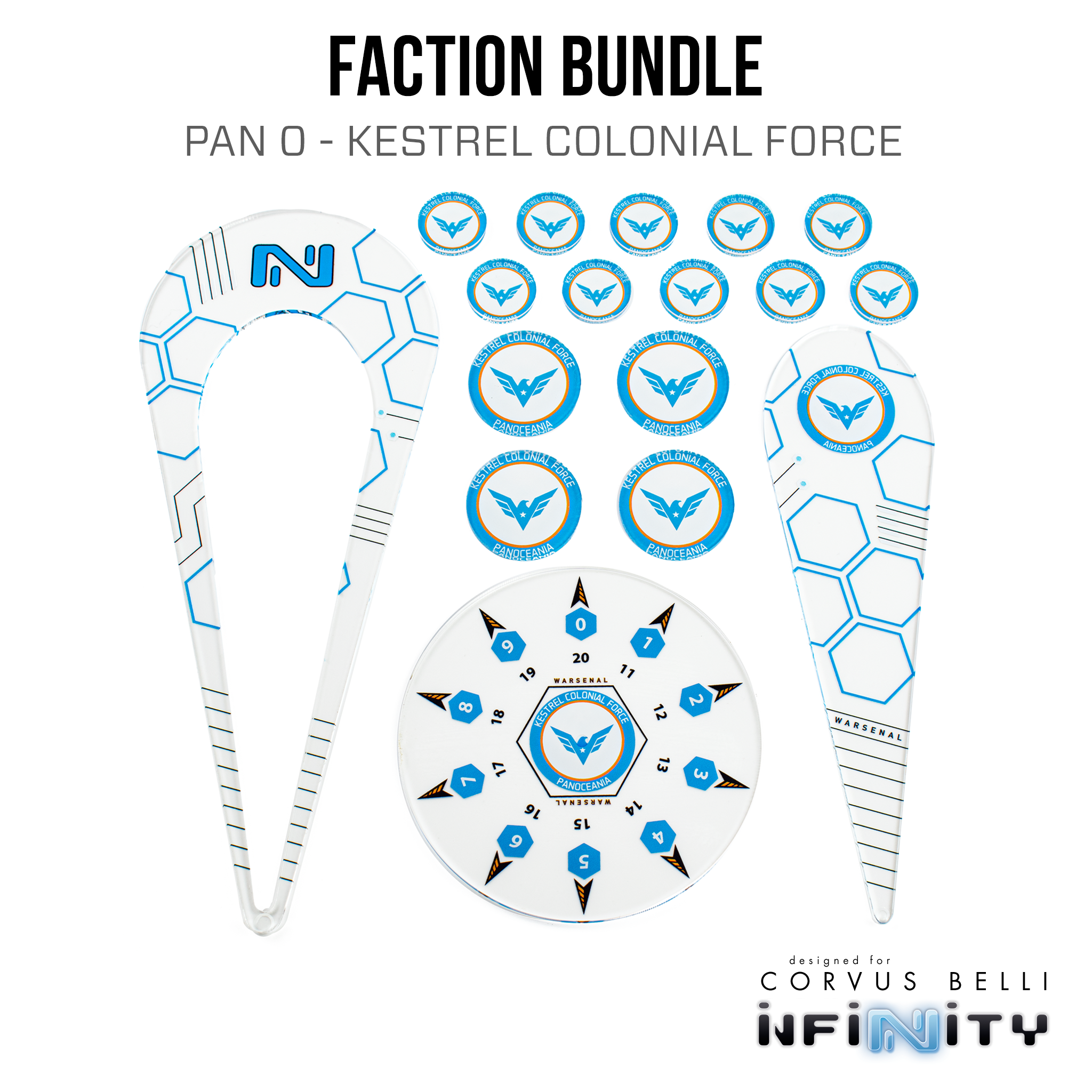 Infinity Faction Bundle Templates Markers Tokens Corvus Belli Infinity ...