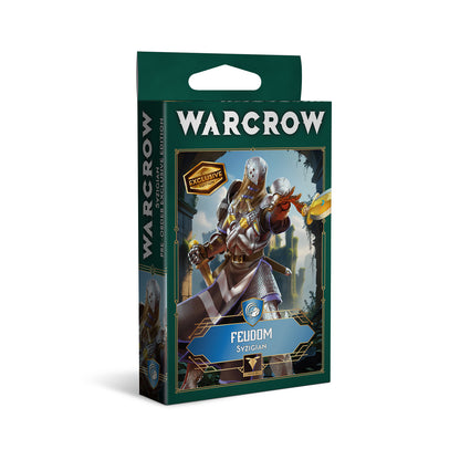 Warcrow Feudom Syrigan figure packaging on a white background