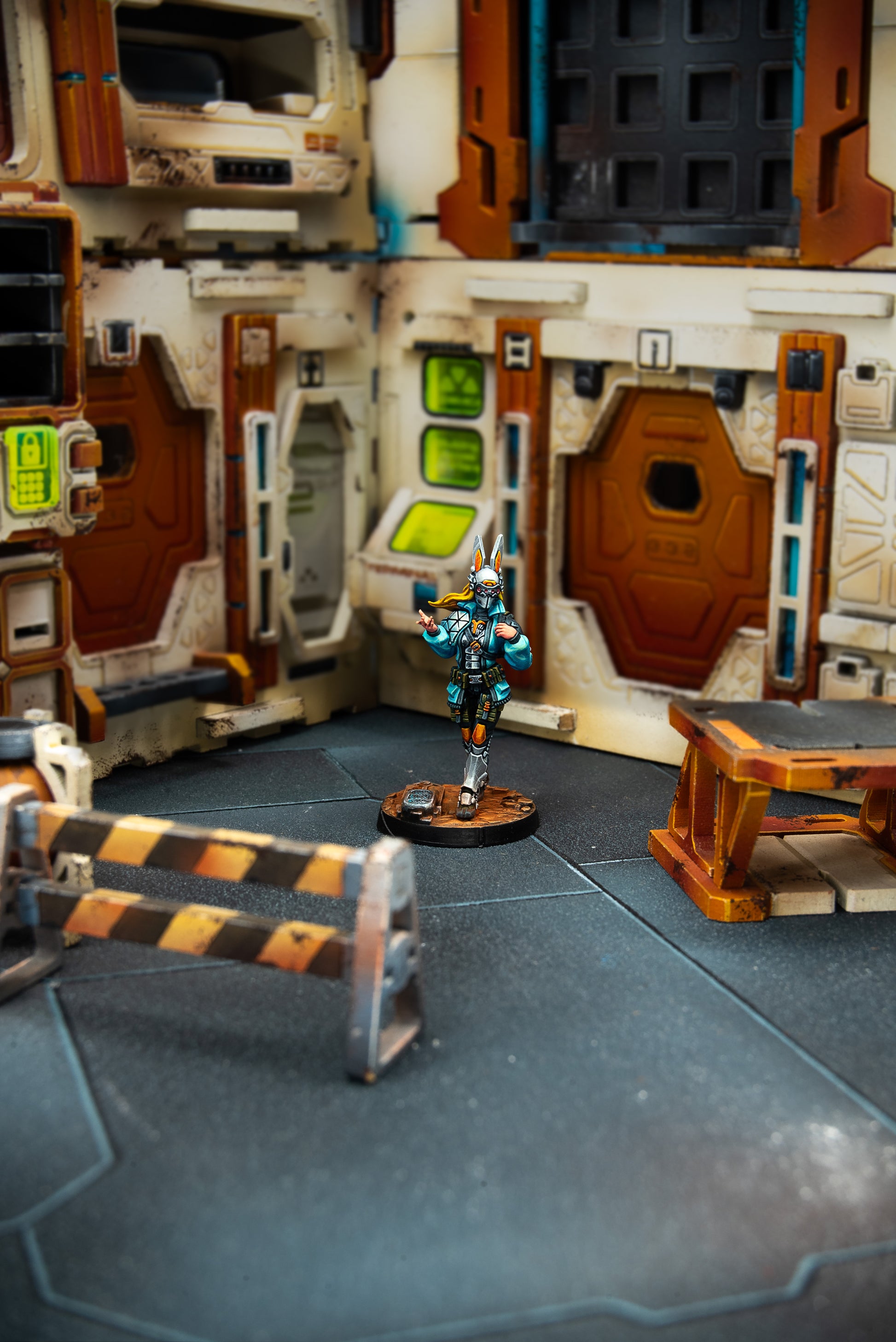 Sacha model in diorama by Warsenal