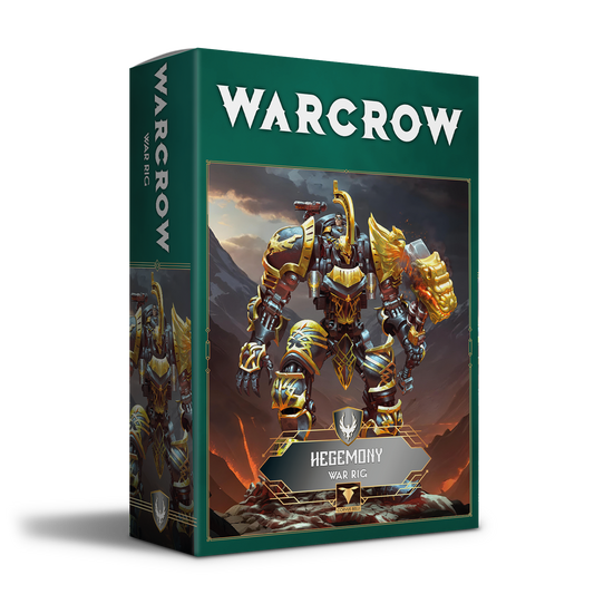 Warcrow game box with a warrior figure on a white background