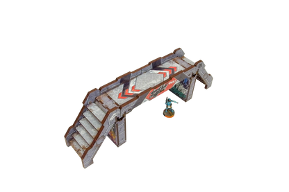 Precinct Sigma Bridges & Stairs (3) PREPAINTED (grey)