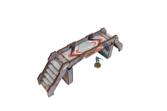 Precinct Sigma Bridges & Stairs (3) PREPAINTED (grey)