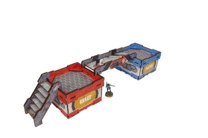 Precinct Sigma Bridges & Stairs (3) PREPAINTED (grey)