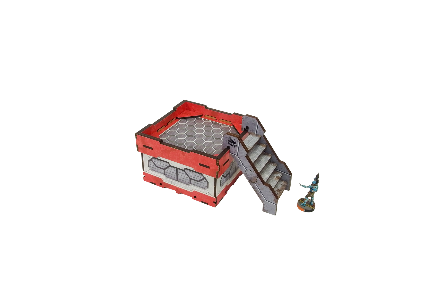 Precinct Sigma Bridges & Stairs (3) PREPAINTED (grey)