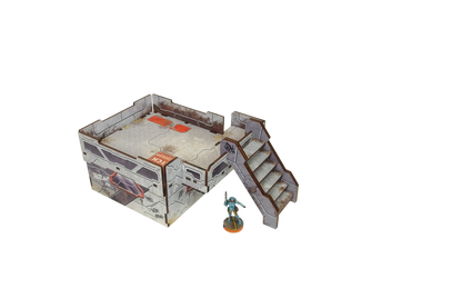 Precinct Sigma Bridges & Stairs (3) PREPAINTED (grey)