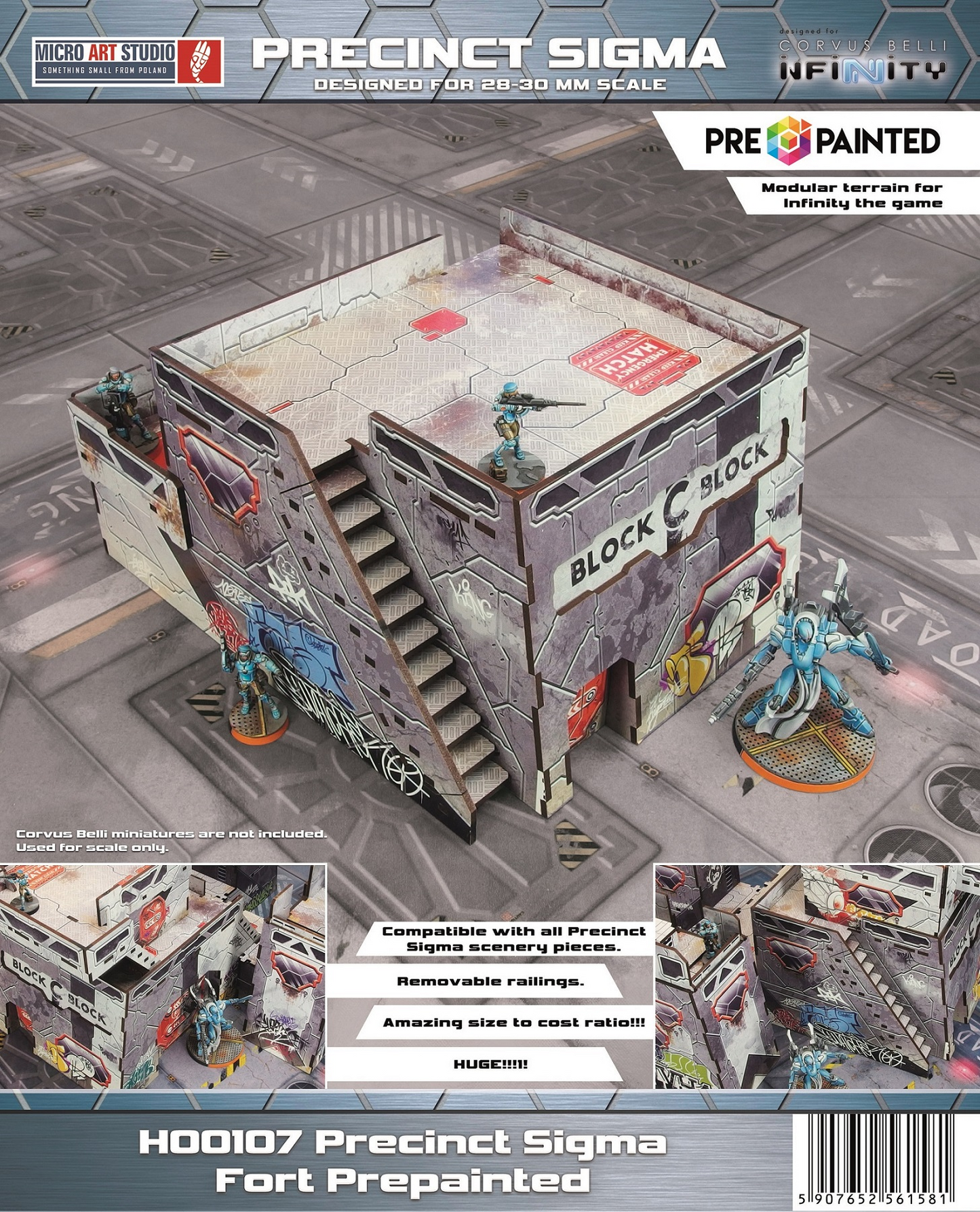 Precinct Sigma Fort (1) PREPAINTED (grey)