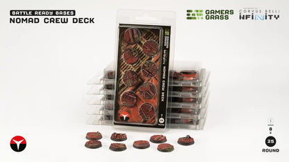 Nomad Crew Deck Bases, Round 25mm (x8)