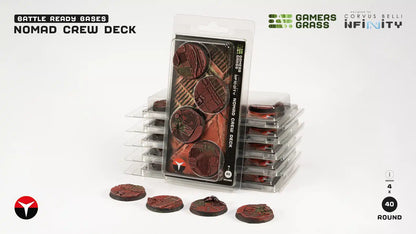 Nomad Crew Deck Bases, Round 40mm (x4)