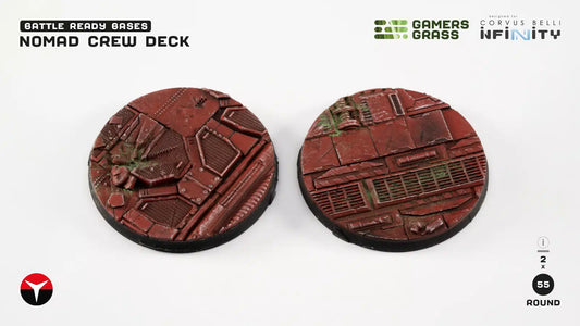 Nomad Crew Deck Bases, Round 55mm (x2)