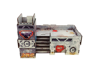 Precinct Sigma Post (1) PREPAINTED (grey)