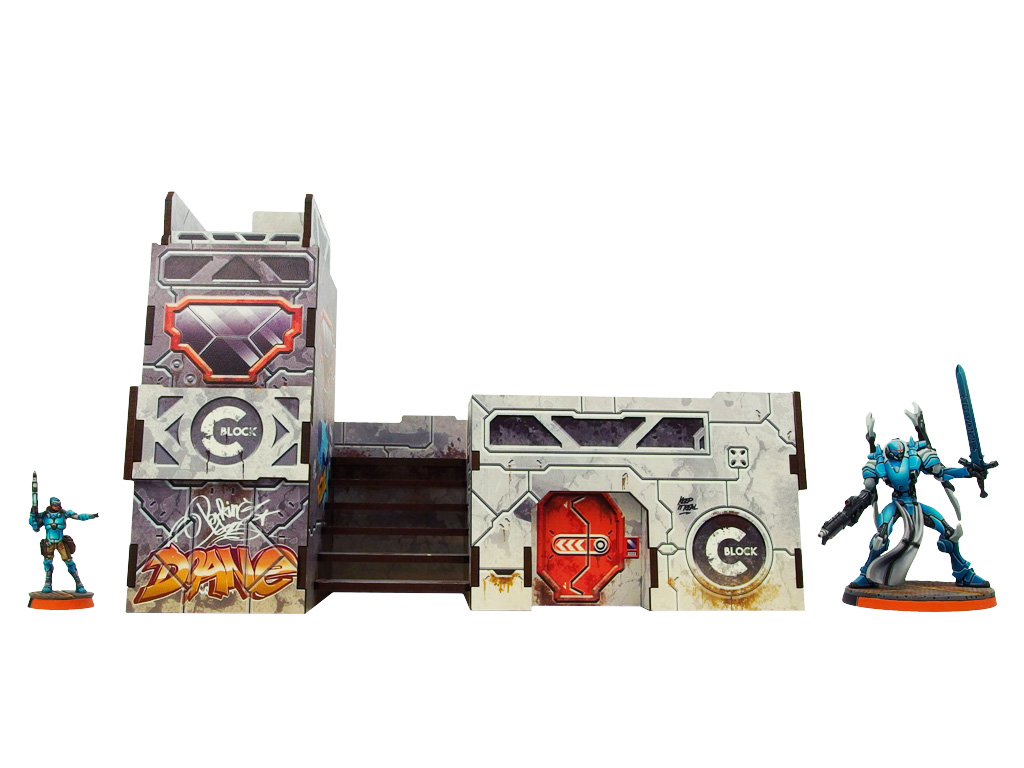 Precinct Sigma Post (1) PREPAINTED (grey)