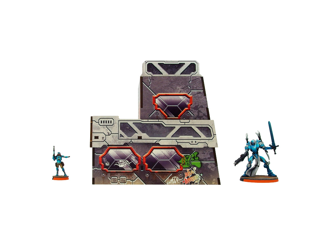 Precinct Sigma Post (1) PREPAINTED (grey)