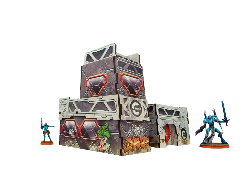 Precinct Sigma Post (1) PREPAINTED (grey)