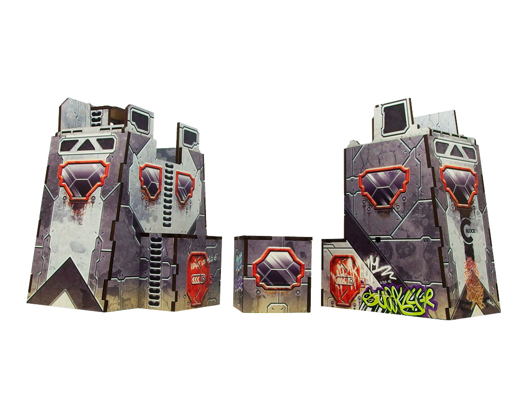 Precinct Sigma Sentry Towers (2) PREPAINTED (grey)