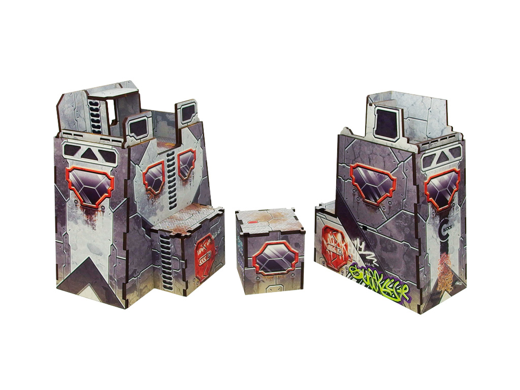 Precinct Sigma Sentry Towers (2) PREPAINTED (grey)