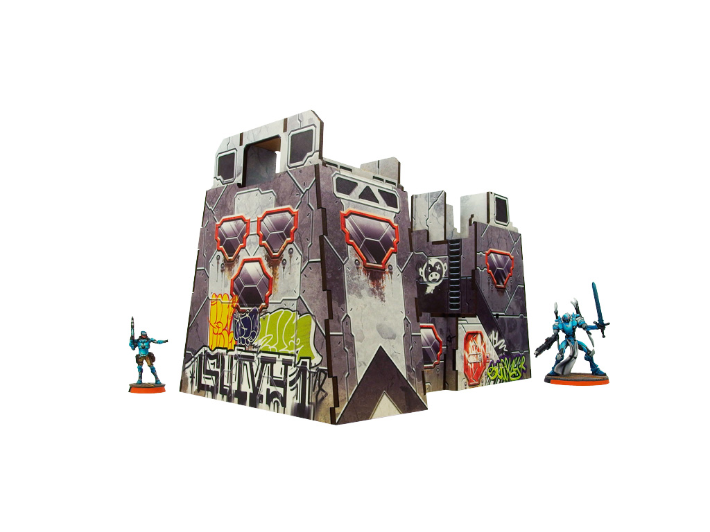 Precinct Sigma Sentry Towers (2) PREPAINTED (grey)