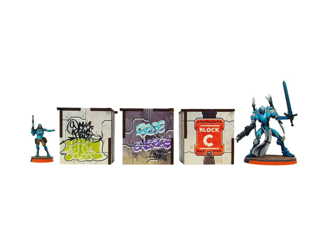 Precinct Sigma Sheds (3) PREPAINTED (grey)