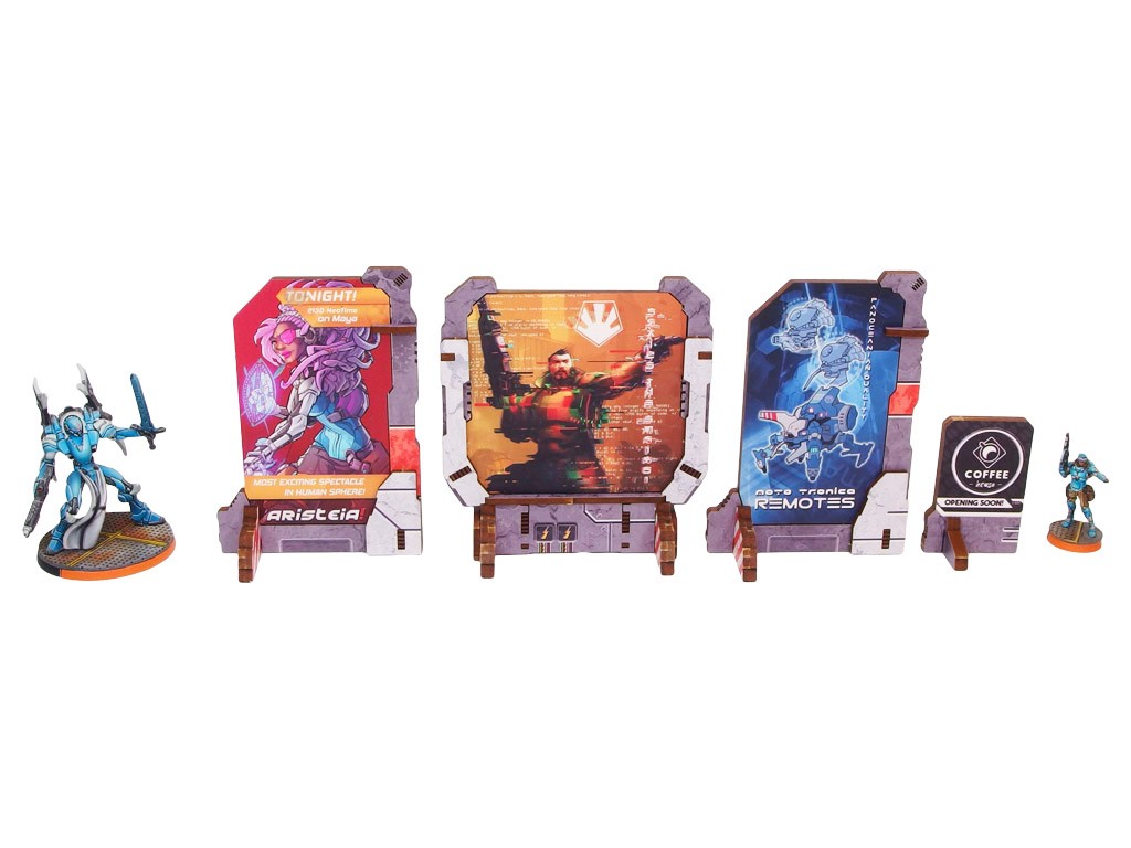 Precinct Sigma Display Arrays (4) PREPAINTED (grey)