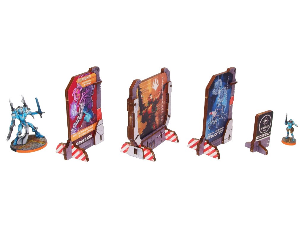 Precinct Sigma Display Arrays (4) PREPAINTED (grey)