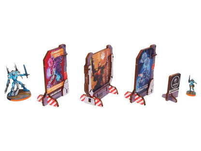 Precinct Sigma Display Arrays (4) PREPAINTED (grey)