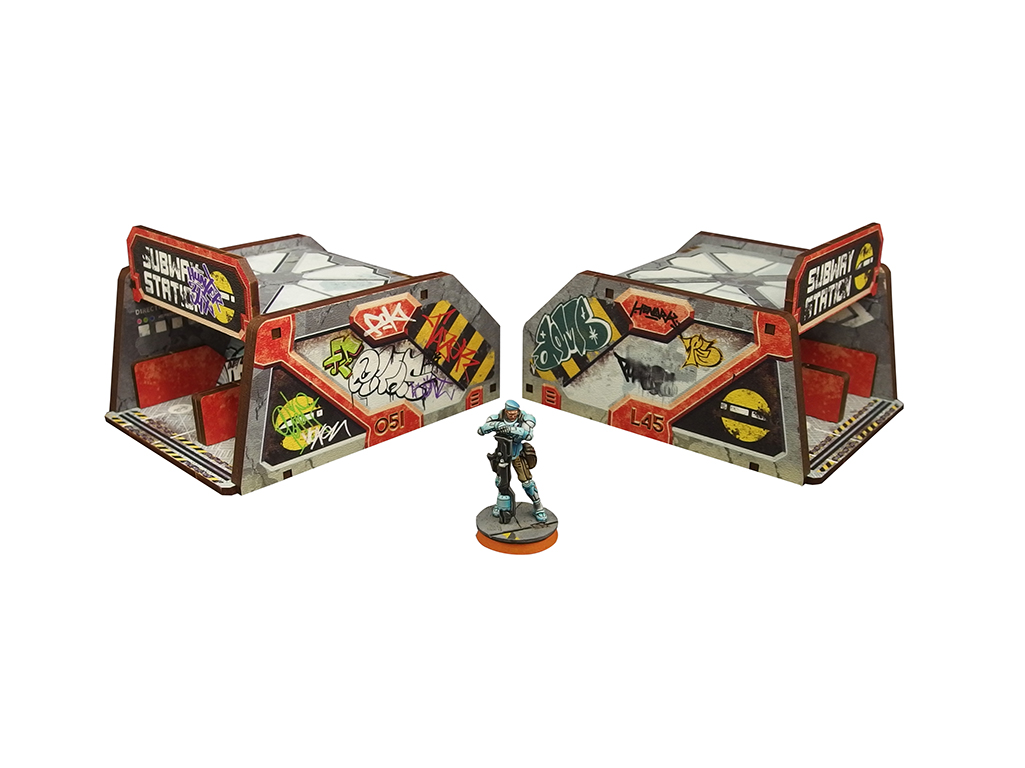 Precinct Sigma Subway Entrance (2) PREPAINTED (grey)