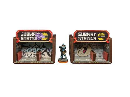 Precinct Sigma Subway Entrance (2) PREPAINTED (grey)