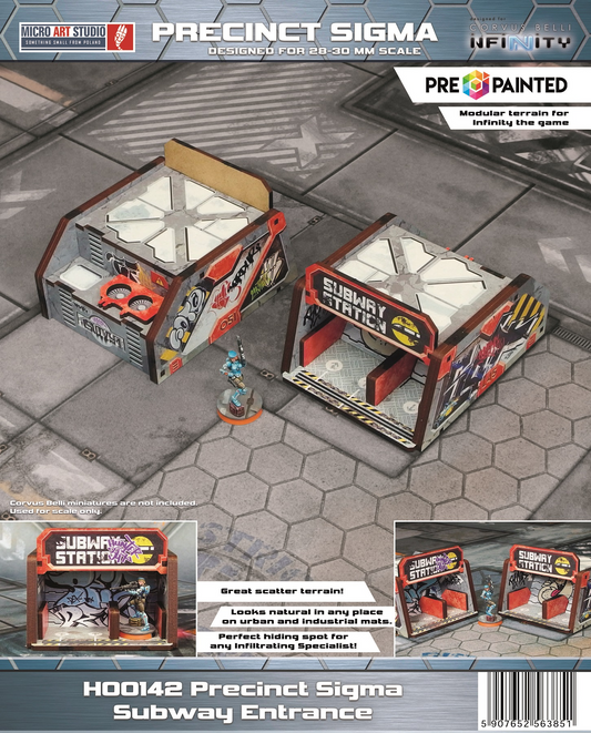 Precinct Sigma Subway Entrance (2) PREPAINTED (grey)