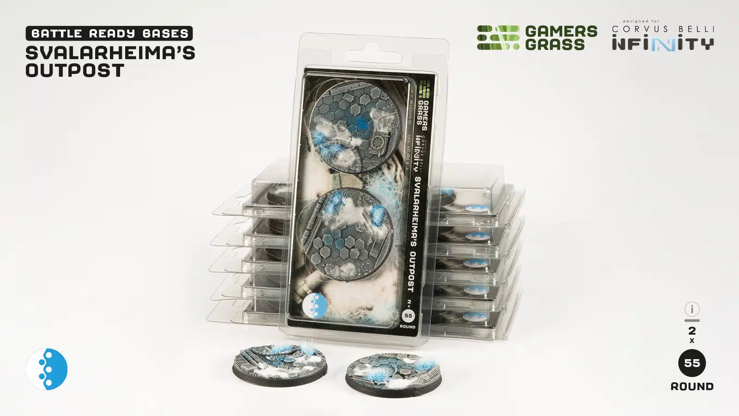 Svalarheima’s Outpost Bases, Round 55mm (x2)