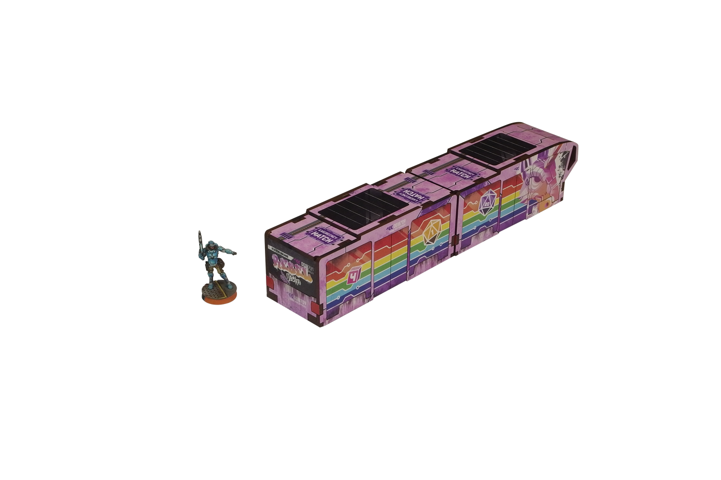 Precinct Sigma Bus Services The Unicorn" (1) PREPAINTED (rainbow)"